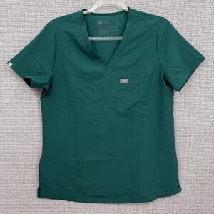FIGS Scrub Top Womens S 3456 Green Catarina Technical Collection Medical Nursing